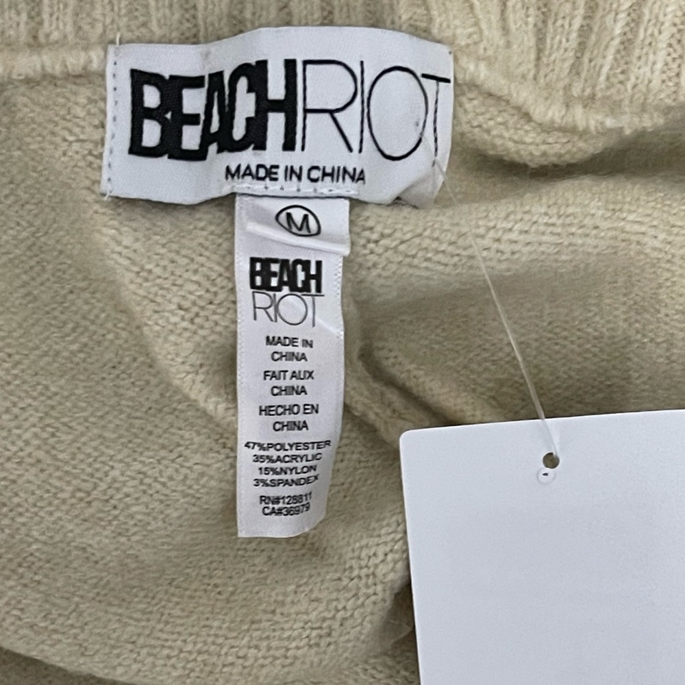 Beach Riot Knit Sweater – Ivory – Size Medium – NWT l Poshmark - Picture 6 of 7